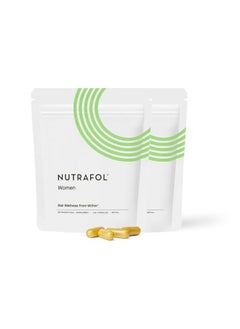 NUTRAFOL Women's Hair Growth Supplements, Ages 18-44, Clinically Proven for Visibly Thicker and Stronger Hair in 3-6 Months, Dermatologist Recommended - 2 Month Supply, 2 Refill Pouches  - Image 1