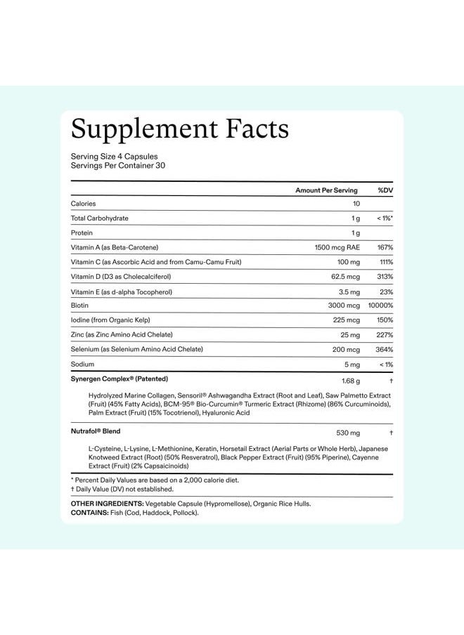 NUTRAFOL - Women's Hair Growth Supplements, Ages 18-44, Clinically Proven for Visibly Thicker and Stronger Hair in 3-6 Months, Dermatologist Recommended - 2 Month Supply, 2 Refill Pouches - Image 1