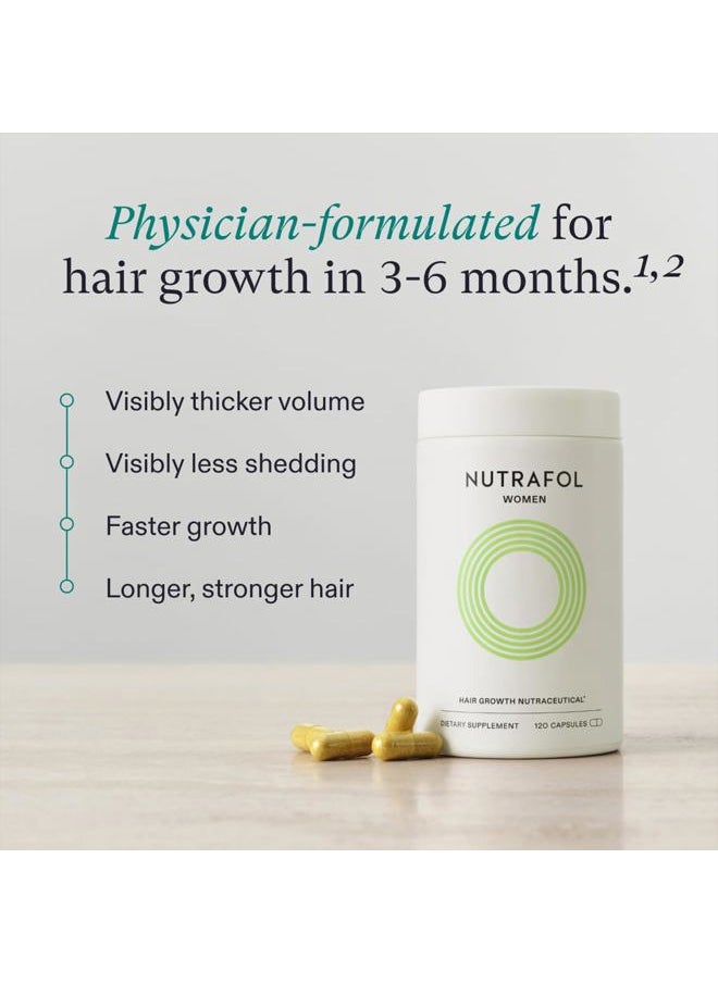 NUTRAFOL - Women's Hair Growth Supplements, Ages 18-44, Clinically Proven for Visibly Thicker and Stronger Hair in 3-6 Months, Dermatologist Recommended - 2 Month Supply, 2 Refill Pouches - Image 1