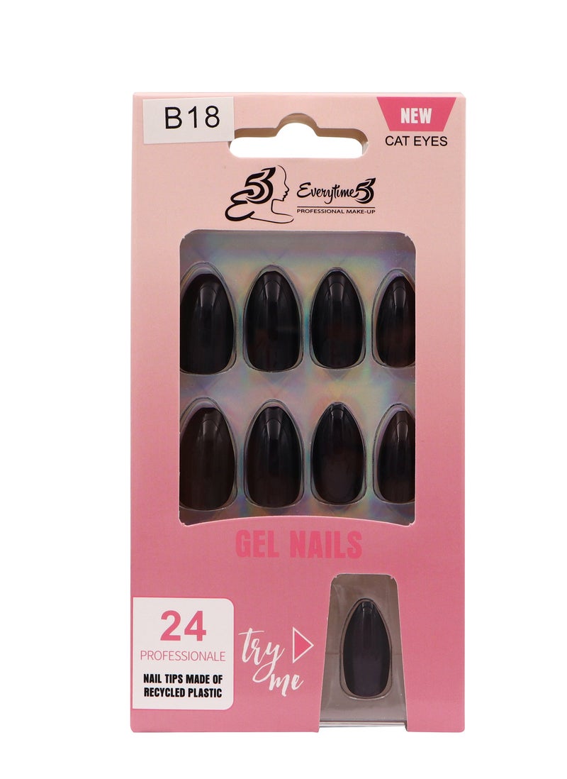 Everytime53 Women's Cateye Gel Nails - B18 - Image 1
