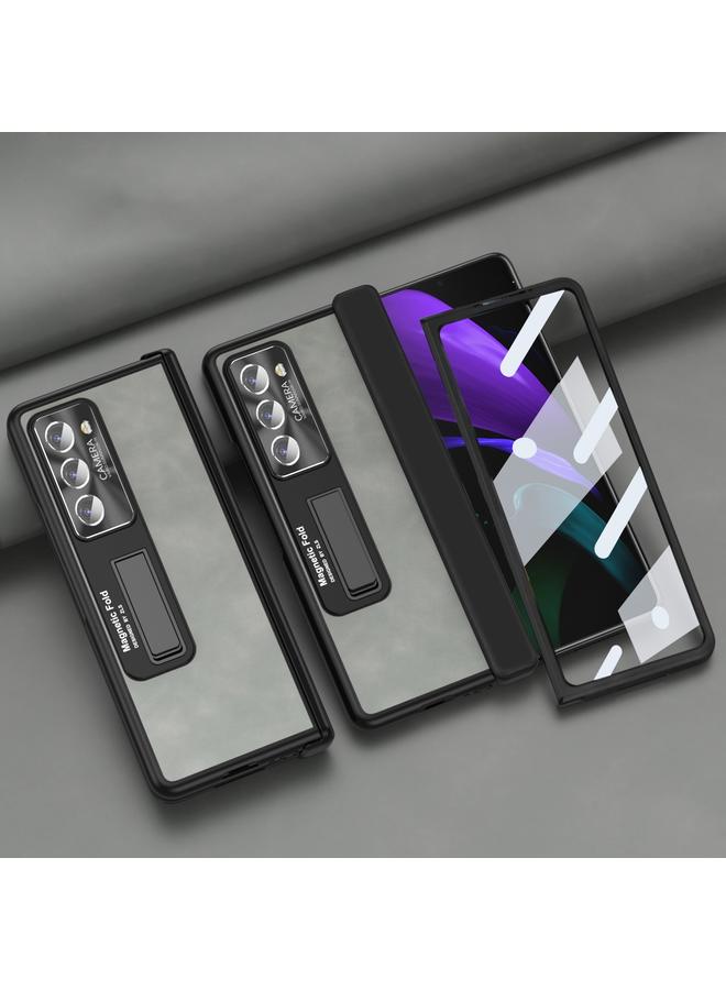اس-توب جراب لهاتف Samsung Galaxy Z Fold2 5G، جراب هاتف Napa Texture شامل - Image 2