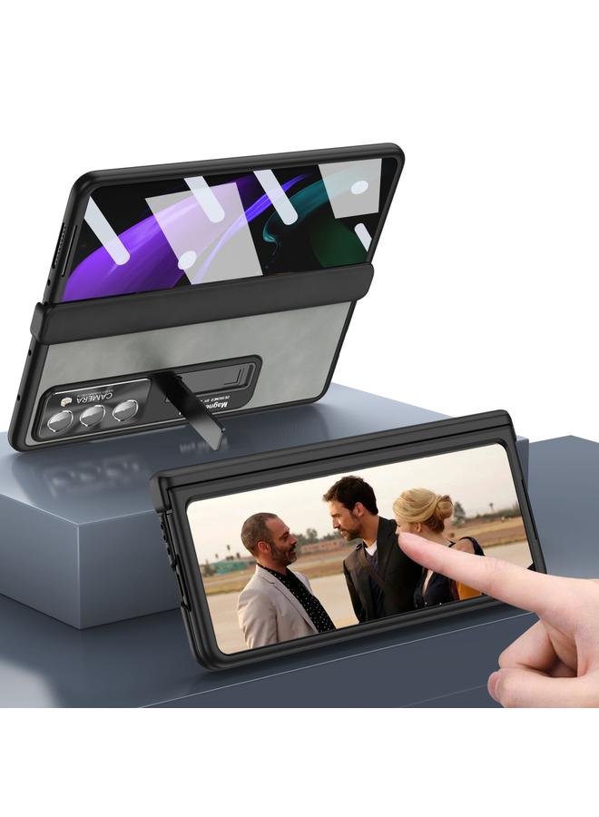 اس-توب جراب لهاتف Samsung Galaxy Z Fold2 5G، جراب هاتف Napa Texture شامل - Image 5