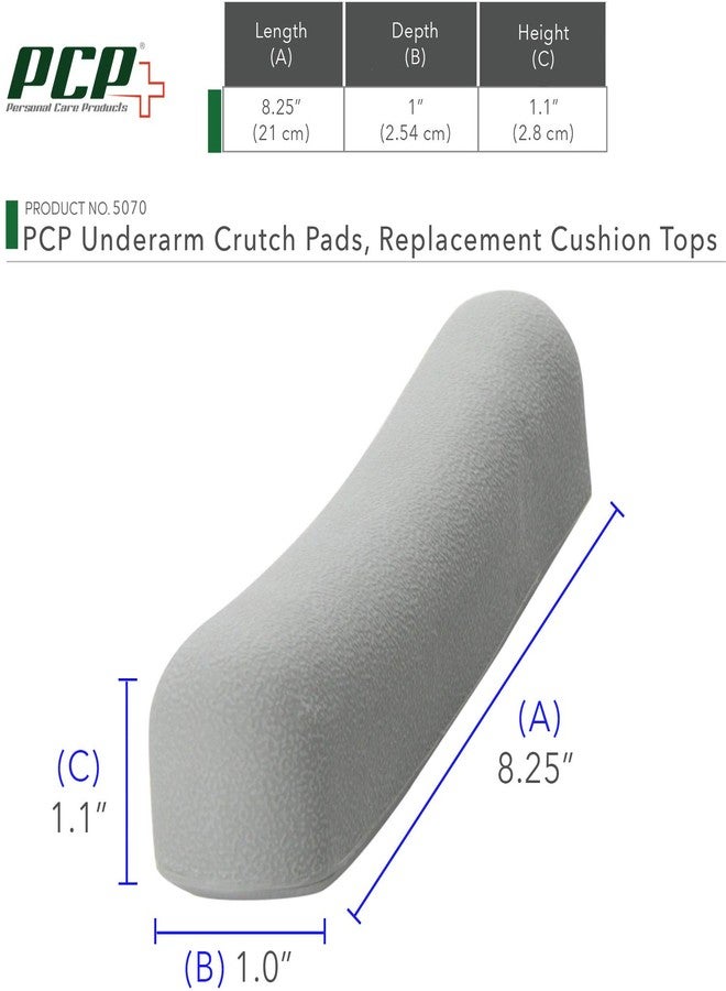 PCP Underarm Crutch Pads, Replacment Cushion Tops - Image 5