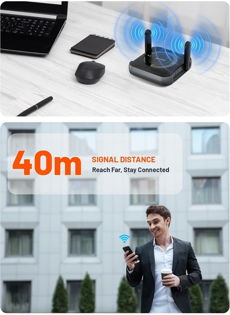 Portable CPE MiFi 3G/4G Wireless Router 4000mAh / 40m Signal Distance / 10 Connected Devices / 100Mbps LAN / Micro SIM - Black/Grey