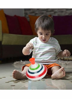 Y&D Push Down Spinning Top Toy, Gyroscope Game LED Activity Toys with Music, Peg-top Hand Gyro Toy Gift for Kids Party Favors, Music Toy（Color Random）  - Image 3