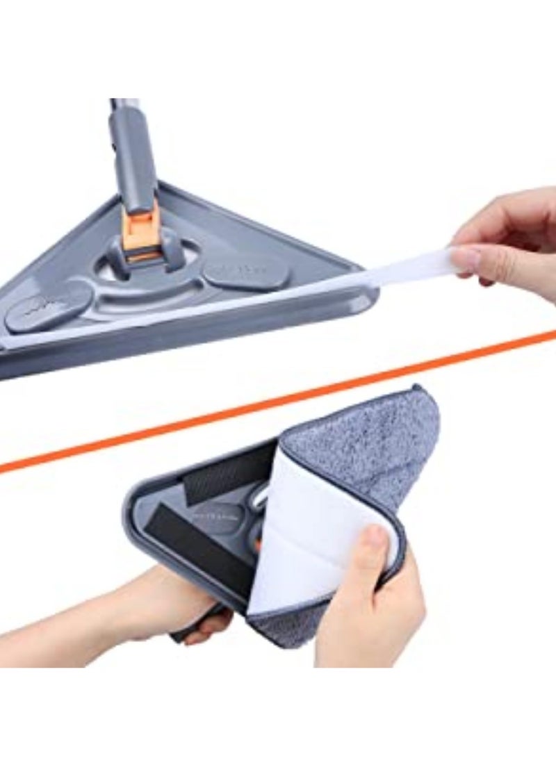 SOLARAE Wall Mop with Long Handle,6 Replacement Microfiber Mop,360 Rotation Cleaning with Extension Pole 39 Inch to 85 Inch for Wall Washer Cleaning Ceiling Window Floor (85 Inch) - Image 3