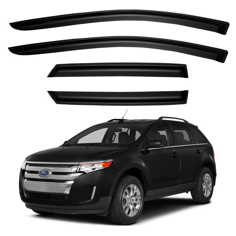 Window Visors Rain Guards for 20072014 Ford Edge OutChannel Window Vent Wind Deflectors Visors Shades for 20072015 Lincoln MKX