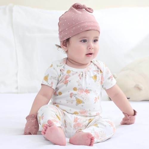 Ruliby Baby Girl Bodysuit and Pant Set Summer Soft Newborn Clothes Outfits 0-3 month - Image 5