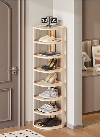 Multi Steps Plastic Corner Shoe Rack Narrow Vertical Shoe Shelf Multi-Storey Storage Shelf Space-Saving Shoe Organizer Rack Display Stand for Entryway Living Room 25x25x121 Centimeter - pzsku/Z7908C71CC86F1432339AZ/45/_/1697532498/c8e0076e-d171-402a-9539-e1ecea7631f7