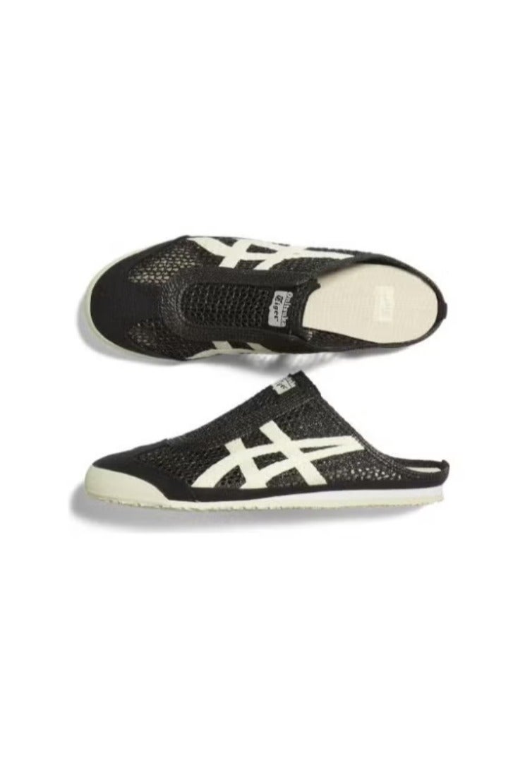 Onitsuka Tiger MEXICO 66 SABOT Summer Casual Slide Sandals - Black/White - Image 4
