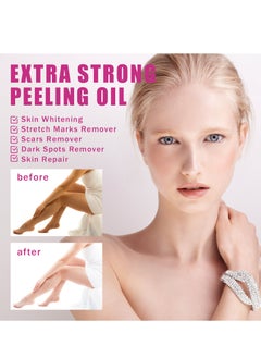 OUHOE Peeling Oil for Dark Skin, Yellow Peeling Oil with Salicylic Sodium Hyaluronate, Strong Peeling Oil Extra Strength, Exfoliating Peeling Solution for Body All Skin Type - 110ML  - Image 3