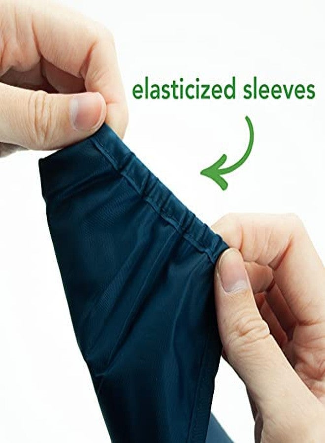 green sprouts Easy-wear Long Sleeve Bib | Waterproof Protection | Flipped Pocket, Soft Material, Easy Clean Smock , 12-24mo - Image 5