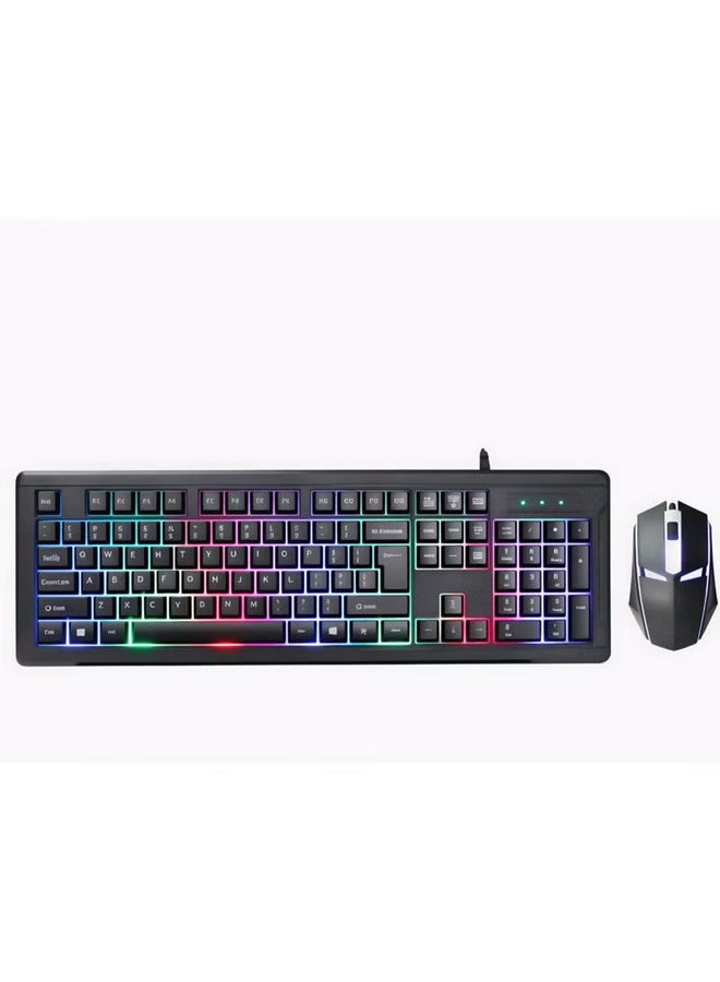 JeDEL GK105 Wired Gaming Keyboard and Mouse Combo with RGB Light - Image 2