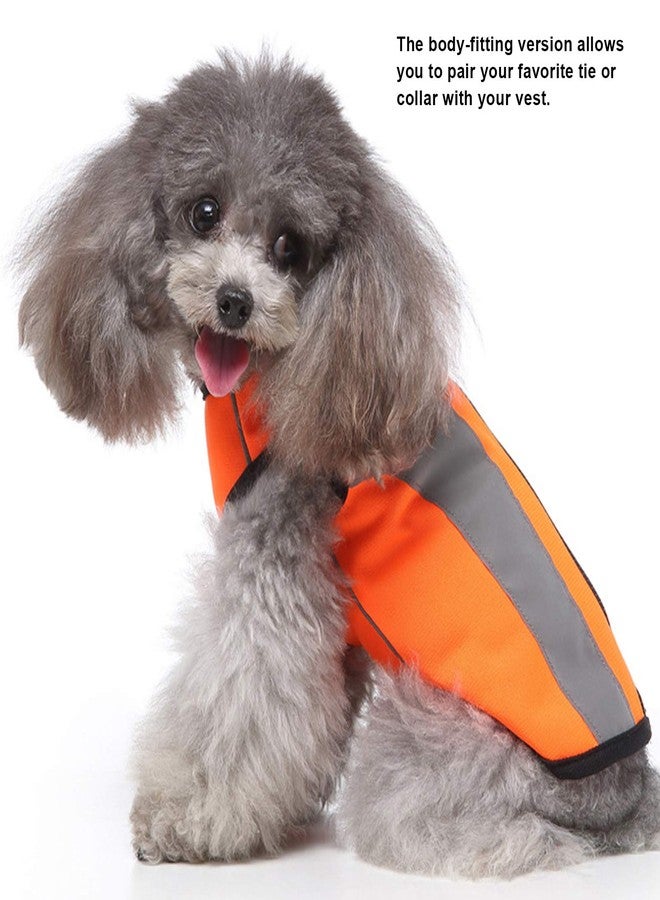 AYNEFY Dog Reflective Vest,High Visibility Pet Night Glowing Safety Jacket Dog Night Safety Walking Costumes Dog Reflective Zipper Vest Apparel for Night Walking Hunting(L) - Image 4
