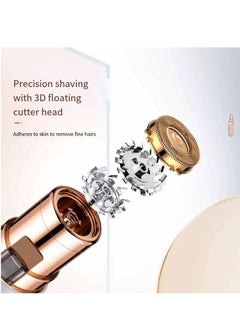 MARSKE Rechargeable Eyebrow Trimmer & Facial Hair Remover for Women, 2 in 1 Eyebrow Razor and Painless Hair Remover, Eyebrow Lips Body Facial Hair Removal for Women  - Image 4