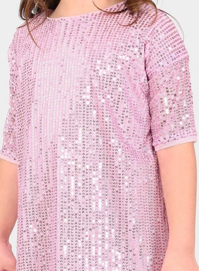 Bonkids Sequin T-Shirt Dress