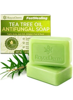 Roycederm Antifungal Antibacterial Tea Tree Soap: Antifungal Antibacterial Treatment For Face & Body Acne Athlete'S Foot Tinea Folliculitis Ringworm Jock Itch  - Image 1