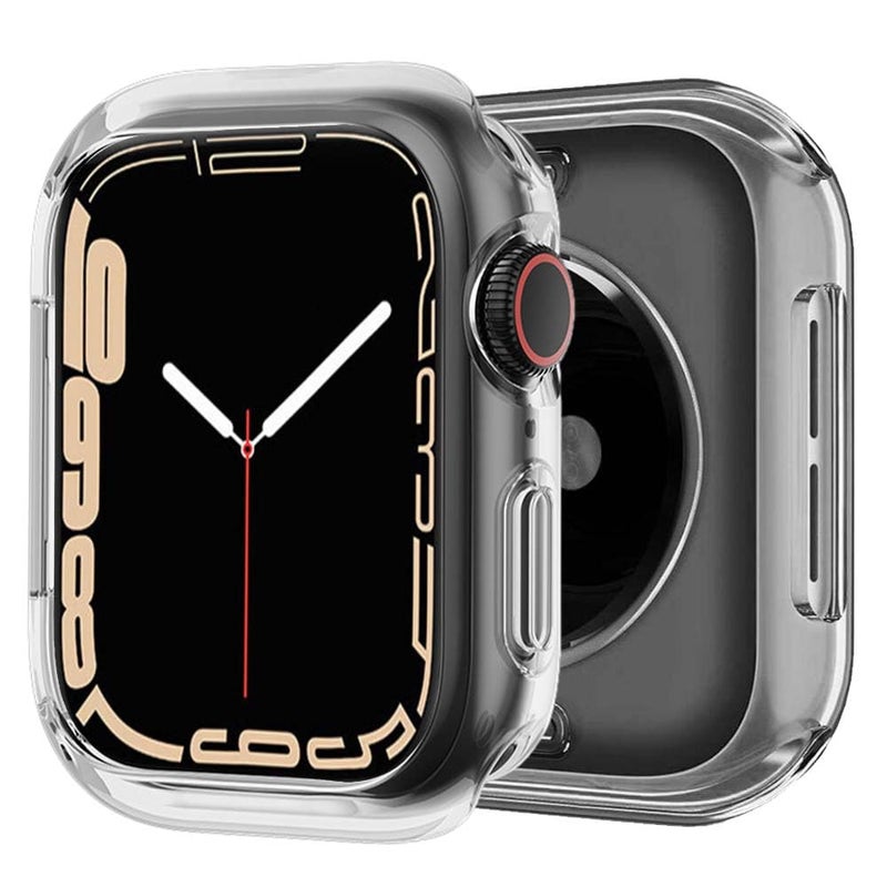 BOTOMALL Compatible with Apple Watch Bumper Case 45mm Series 9/8/7 Soft Flexible TPU Thin Lightweight Protective Cover for iWatch [NO Front Screen Protector] - Image 2