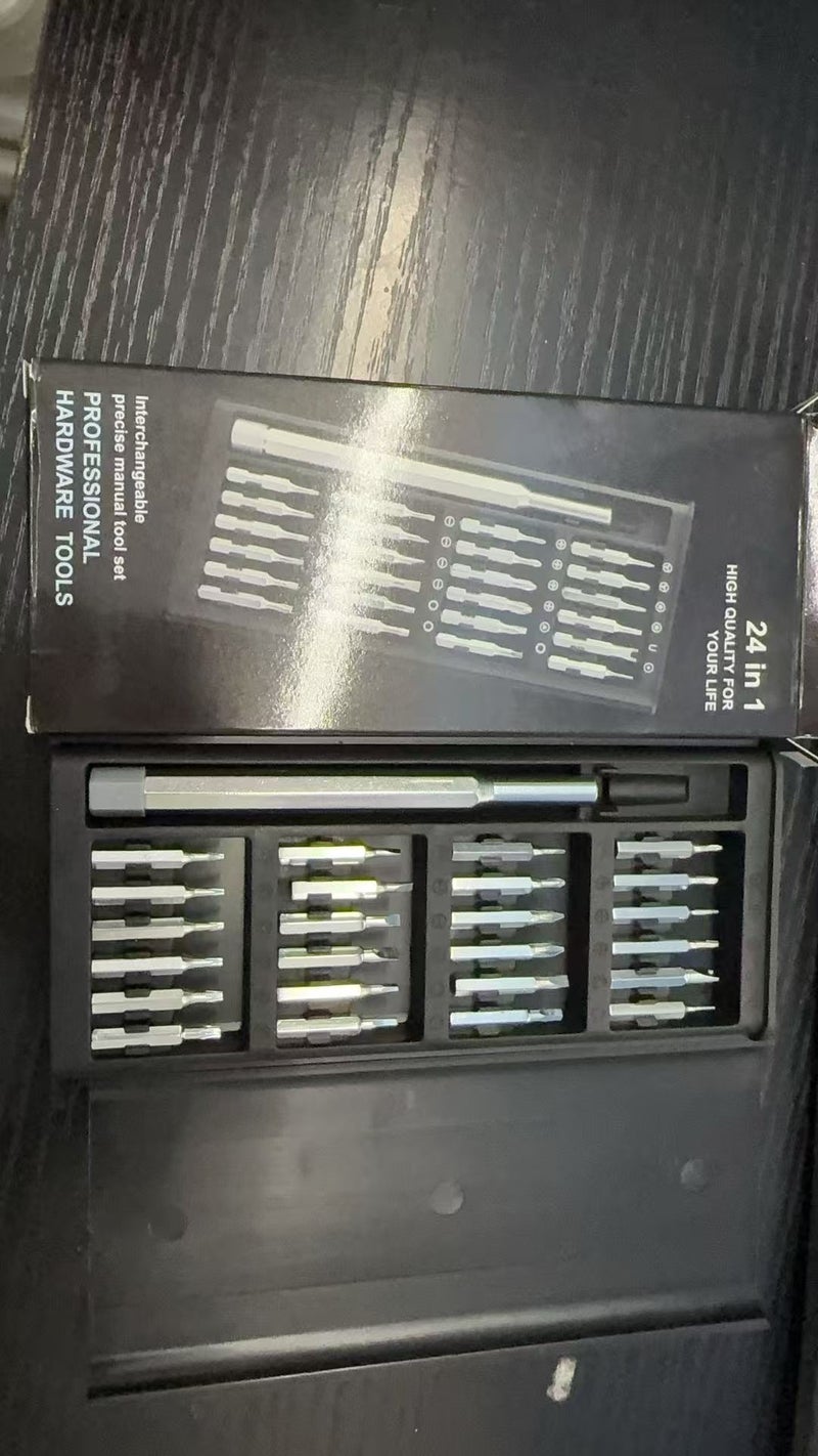 24-in-1 S2 Repair Tool Set with Screwdriver Bits for Mobile Phones, Multi-functional Precision Tool Set, and 25-in-1 Computer Glasses - Image 1