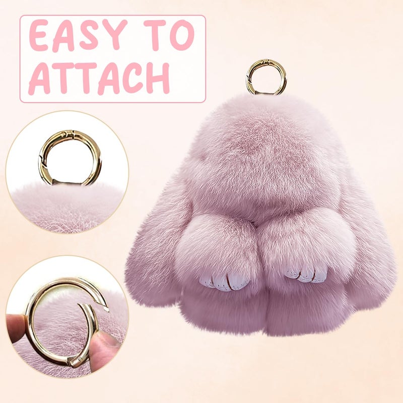 Grenben Bunny lulu Keychain with Tin, Cute Bunny Plush with Exquisite Box, Cute Plush Keychain Thoughtful Gift for Friends - Image 2