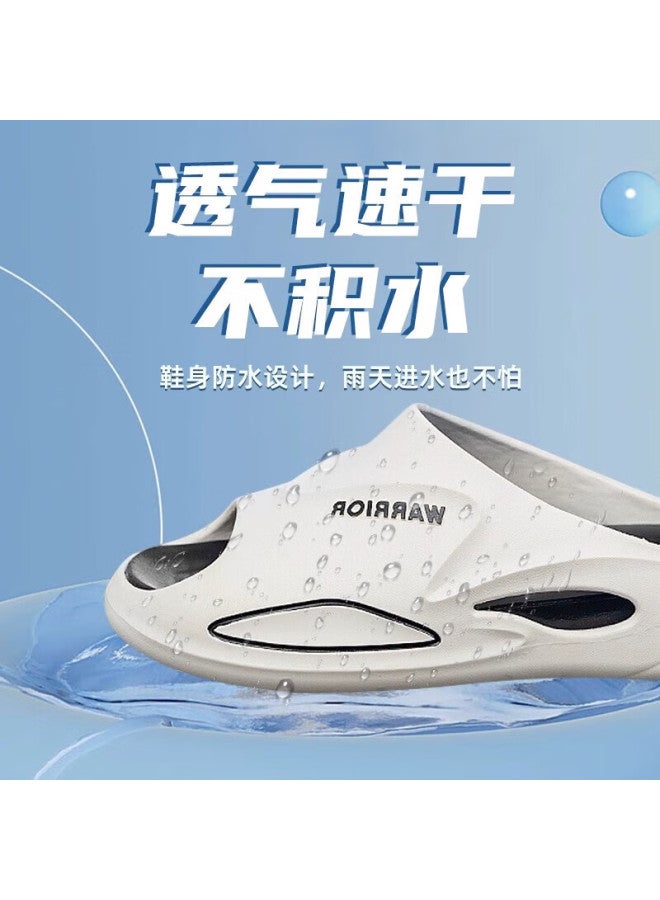 Pull Back Warrior Men'S Sports Sandals Outdoor Slip-On Thick-Soled Anti-Slip Beach Shoes Hl3A20 White And Black Size 40-41 - Image 3