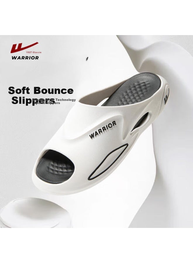 Pull Back Warrior Men'S Sports Sandals Outdoor Slip-On Thick-Soled Anti-Slip Beach Shoes Hl3A20 White And Black Size 40-41 - Image 2