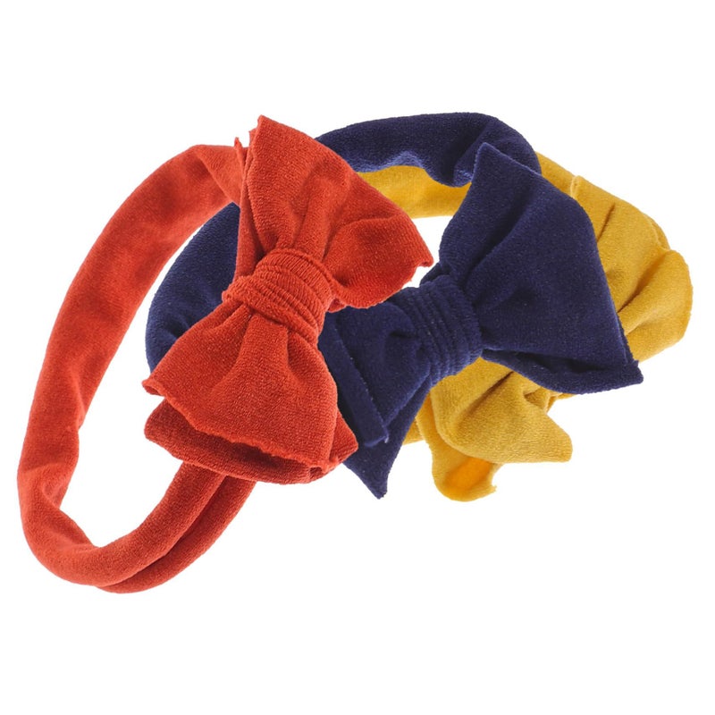 SUPVOX 3 Pack Stretchy Bowknot Headbands Soft Elastic Hair Accessories for Newborn Boys Girls - Image 2