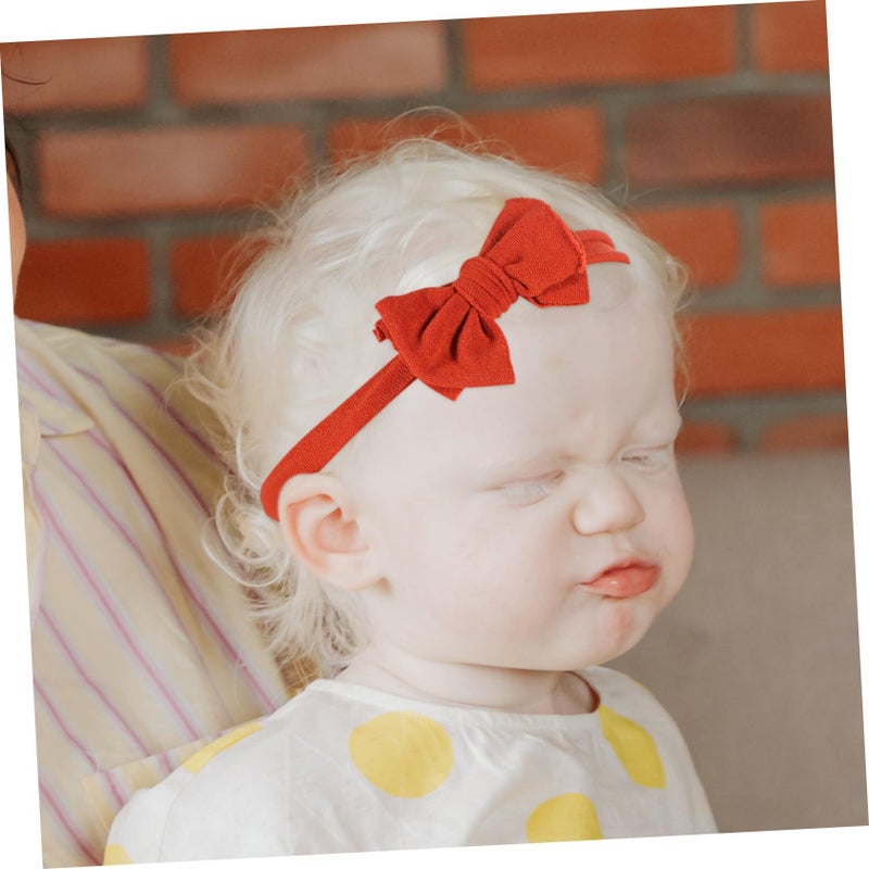 SUPVOX 3 Pack Stretchy Bowknot Headbands Soft Elastic Hair Accessories for Newborn Boys Girls - Image 5