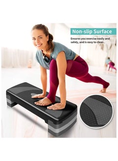 SportQ SportQ Step Platform, Original Aerobics Platform for Home Gym with Adjustable Lifts (Multi Color)  - Image 4