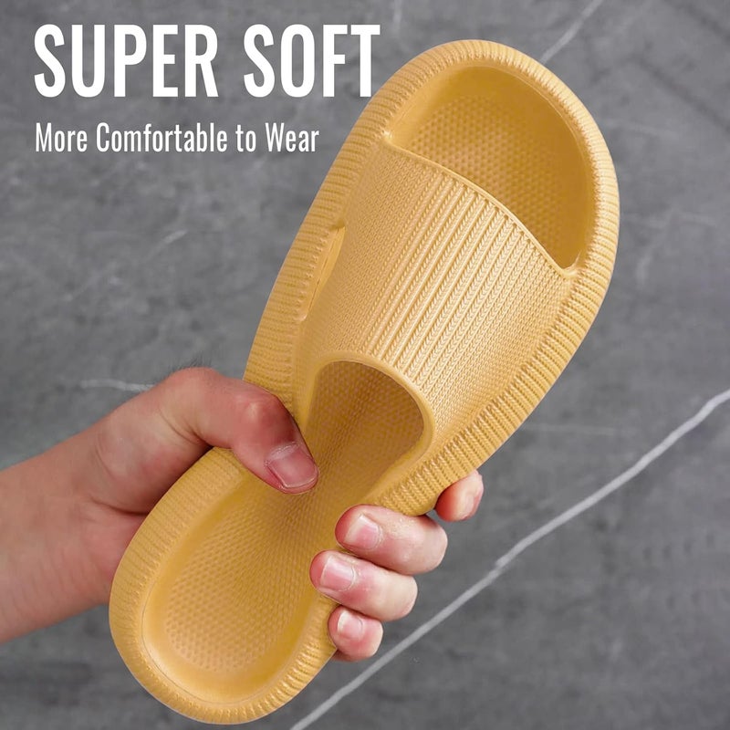 Pillow Slides for Women Men - Cloud Slippers Soft Massage House Bath Quick Drying Non-Slip Lightweight Open Toe Sandals - Image 4