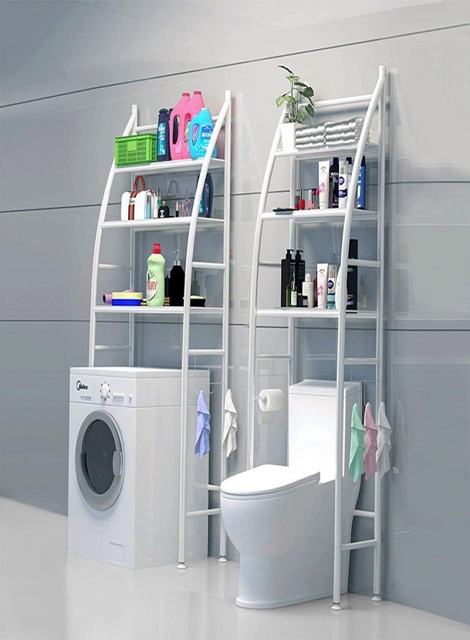 Generic Compact Space Saving Rack It features a three-tier over toilet cabinet unit that's ideal for minimizing floor space.  - Image 1