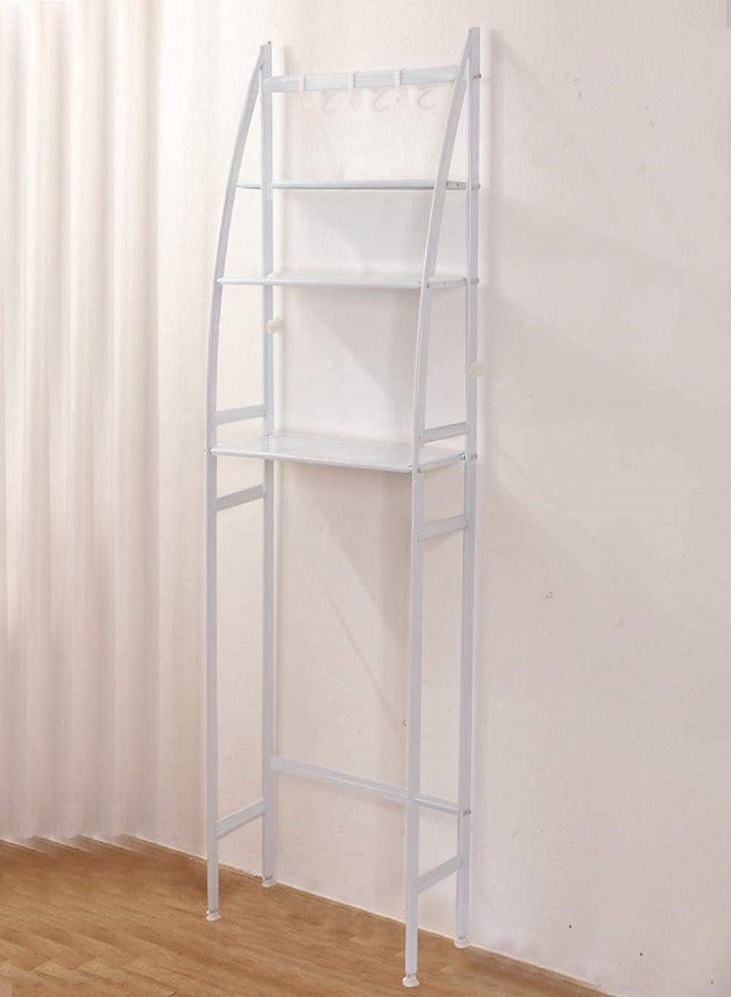 Generic Compact Space Saving Rack It features a three-tier over toilet cabinet unit that's ideal for minimizing floor space.  - Image 3