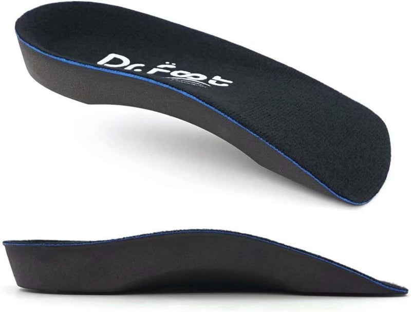 DrFoot أحذية دكتور فوتس بطول 34 سم، إدخالات طبية ذاتية اللصق لنصف الحذاء، نعل داخلي للأقدام المسطحة، التهاب اللفافة الأخمصية، الأقواس الساقطة، الإفراط في الانقلاب، نتوءات الكعب، تعب الأقدام، حجم صغير جداً - Image 5