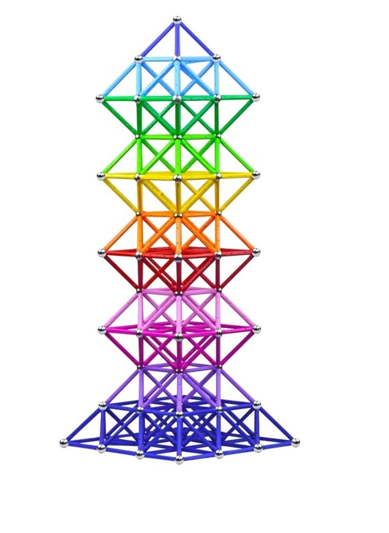 Generic Magnetic Rods Set, Educational Magnetic Building Blocks, 3D Puzzle Toy For Kids, Stacking Toys, Magnetic Blocks, Creative Stem Toys Gift For Kids Toddlers (42Pieces)  - Image 1