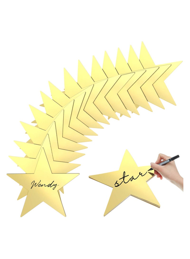 سونسر 25 قطعة قواطع نجوم ذهبية مطبوع عليها نجوم ورقية مزدوجة مطبوع عليها نجوم ذهبية - Image 1