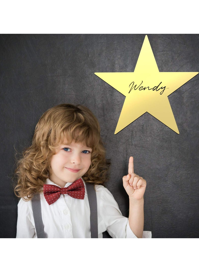 سونسر 25 قطعة قواطع نجوم ذهبية مطبوع عليها نجوم ورقية مزدوجة مطبوع عليها نجوم ذهبية - Image 3