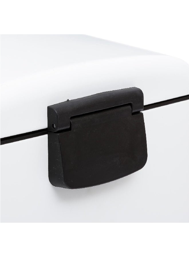Five Simply Smart Ariane Gentle and Silent Closing Metal Pedal Bin White and Black 30 L 133680 - Image 3