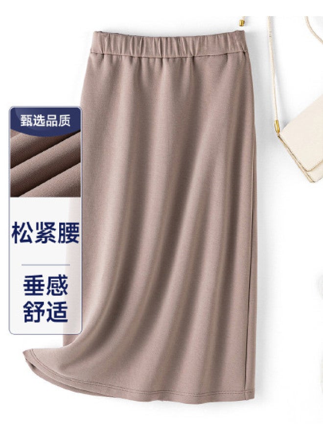 Fapai Spring And Autumn Seasons Drape Comfort High Waist Slimming Straight Skirt Women's Skirt - Image 1