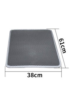 Daytoyz Pet House Double Layer Honeycomb Cat Litter Trapper Mat Pet Dog Pad Cushion Rug Black 60X40cm  - Image 2