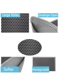 Daytoyz Pet House Double Layer Honeycomb Cat Litter Trapper Mat Pet Dog Pad Cushion Rug Black 60X40cm  - Image 4