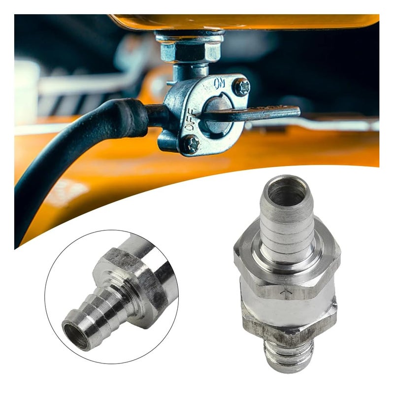 CentIoT - One-Way Non-Return Inline Check Valve - Aluminium Alloy with NBR valve - for fuel Petrol Diesel (10MM) - Image 3
