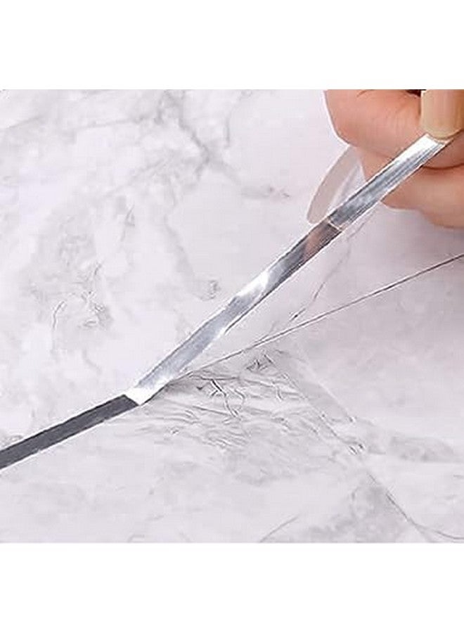 JB Export Silver Tile Sticker Waterproof Gap Sealing Tape Strip Self-Adhesive Decoration Tape for Floor, Tiles and Wall Decoration (0.5cm x 50m) - Image 2