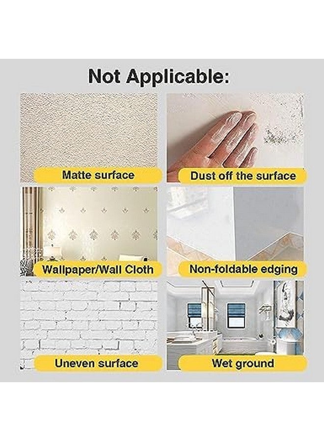 JB Export Silver Tile Sticker Waterproof Gap Sealing Tape Strip Self-Adhesive Decoration Tape for Floor, Tiles and Wall Decoration (0.5cm x 50m) - Image 4