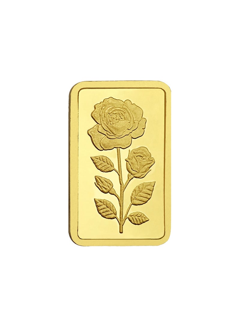 Javeri Jewellery 24K Pure Gold Bar 2 gram Flower - Image 1