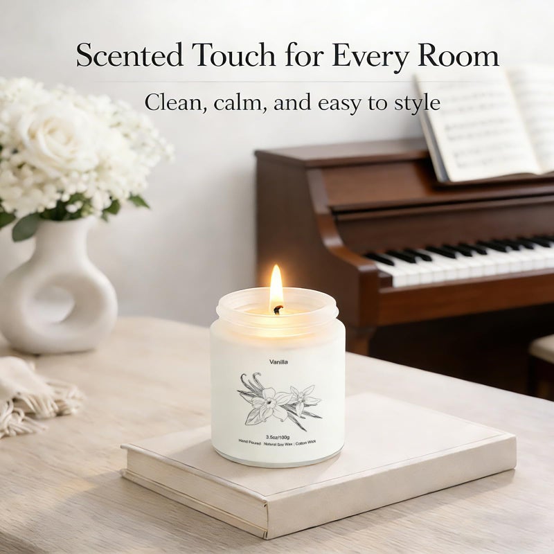 YINUO LIGHT Scented Candles for Home, 8 Pack Soy Wax Gift Set for Women, Aromatherapy Candles, Lavender, Vanilla, Eucalyptus Mint, Ocean - Image 5