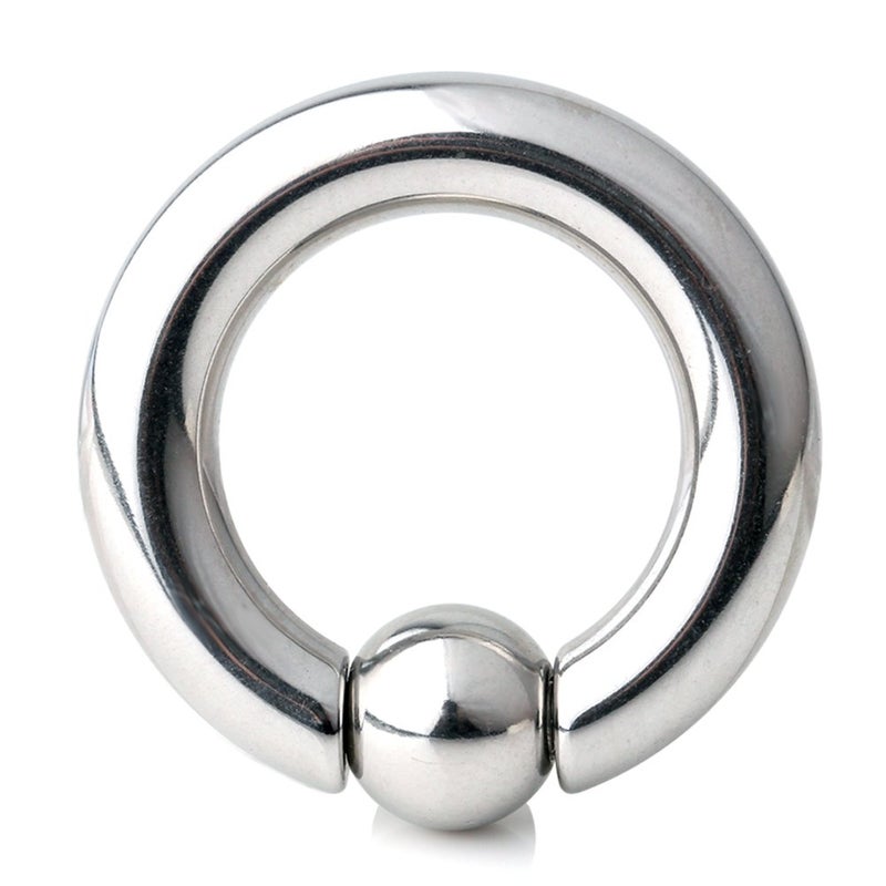 Ruifan 316L Surgical Steel Spring Action Captive Bead Ring CBR 6G 1/2 Inch - Image 1