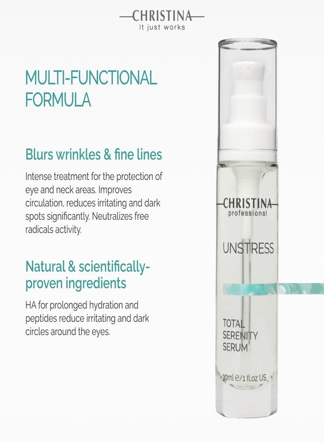 -CHRISTINA- Christina Unstress Total Serenity Calming Serum for Face - 30ml - Instantly Relieves, Reduces and Rebalances Stressed Skin - Soothing Serum for Combination, Dry, Normal, Oily & Sensitive Skin Types - Image 2