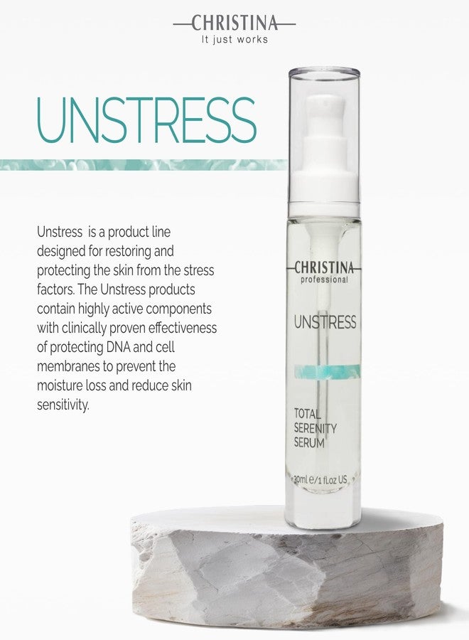 -CHRISTINA- Christina Unstress Total Serenity Calming Serum for Face - 30ml - Instantly Relieves, Reduces and Rebalances Stressed Skin - Soothing Serum for Combination, Dry, Normal, Oily & Sensitive Skin Types - Image 3