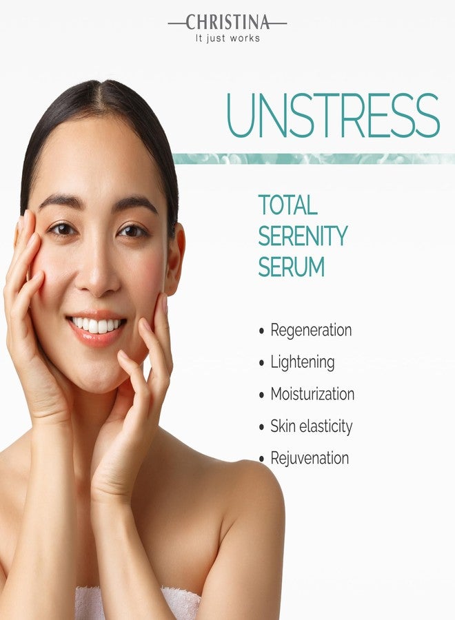 -CHRISTINA- Christina Unstress Total Serenity Calming Serum for Face - 30ml - Instantly Relieves, Reduces and Rebalances Stressed Skin - Soothing Serum for Combination, Dry, Normal, Oily & Sensitive Skin Types - Image 4