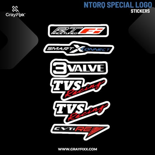 Grayfixx Ntorq RTFi, CVTIRE, Xconnect Sticker, 3Valve | Printed in Premium Gloss Vinyl, Waterproof, Precut Sticker - Image 2